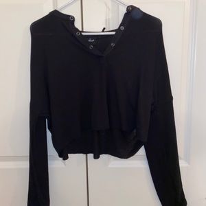 Urban Outfitters button up black sweater